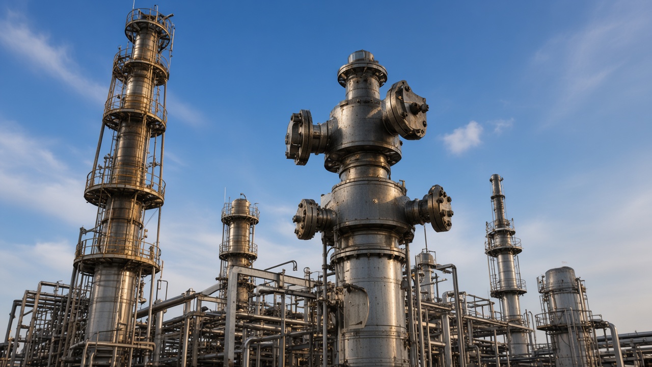 Gas processing plant and wellhead equipment
