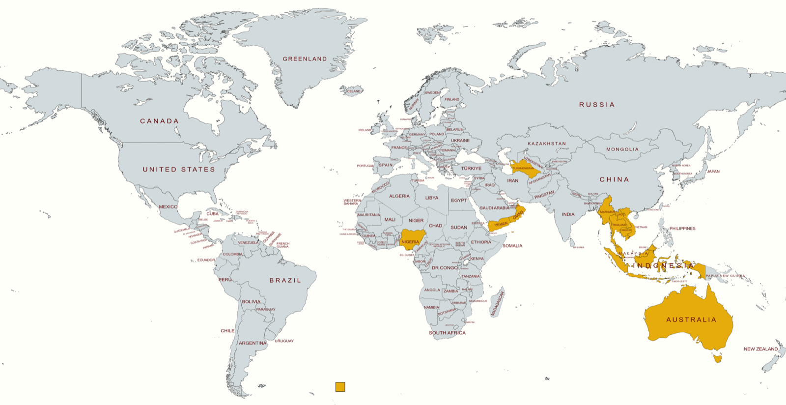 Hyperseal operating countries